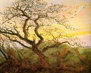 Caspar David Friedrich Tree with crows Sweden oil painting artist